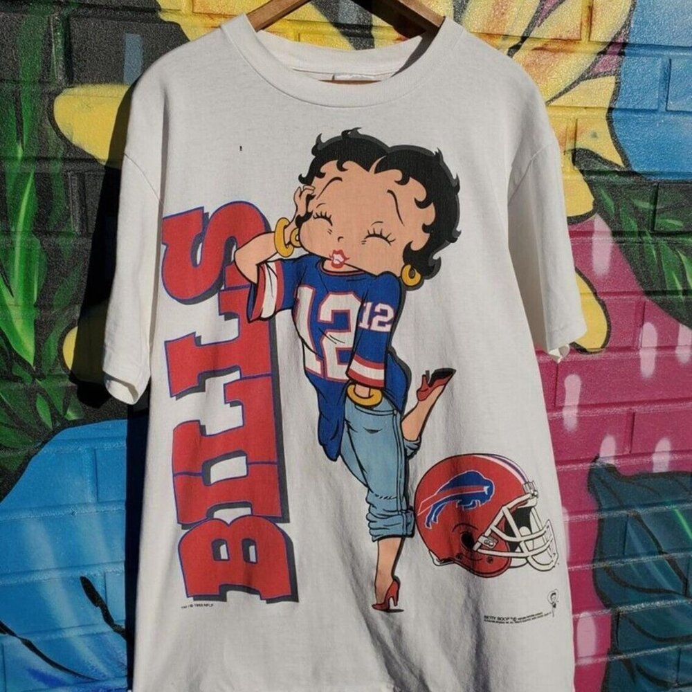 REMAKE 1993 Buffalo Bills Betty Boop T Shirt
